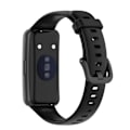 Miniatyrbillede 3 af 5: Sort Sort Silikone Urrem kompatibel med Huawei Band 7 kompatibel med Huawei Band 7