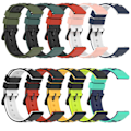 Miniatyrbilde 4 av 5: Olivengrønn Svart Olivengrønn Svart Tofarget Silikonklokkereim kompatibel med Xiaomi MI Watch Sport