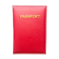 Miniatyrbilde 4 av 4: PU-Lær Stempling Pass Passholder | PU-Lær Billett ID-Holder - PU Red