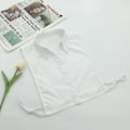 Miniatyrbilde 1 av 4: Dame falsk krage Avtakbar halv Enkel stil Moteplagg White