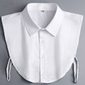 Miniatyrbilde 1 av 5: Falsk krage for kvinner, fritid, profesjonell V-bokstavdekorasjon White collar 38 size 165/84A