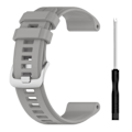 Miniatyrbillede 2 af 5: Grå Grå Silikone Urrem kompatibel med Garmin Approach S62