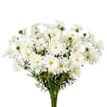 Pikkukuva 1 / 5: 10 kpl 50 cm Keinotekoisia Daisy-kukkia, irtotavarana hääkimppuihin, kotijuhliin ja puutarhakoristeisiin White