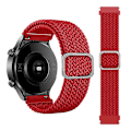 Pikkukuva 1 / 5: Punainen Punainen yhteensopiva Samsung Galaxy Watch Active2 40mm nailonrannekkeen kanssa