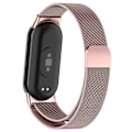 Miniatyrbilde 2 av 5: Rose Pink Rose Pink Metallklokkereim kompatibel med Xiaomi Mi Band 8