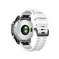 Miniatyrbilde 3 av 5: Hvit Hvit Offisiell Tekstur Klokkereim kompatibel med Garmin Fenix 6 22mm