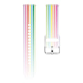 Miniatyrbild 3 av 4: Transparent Regnbåge Transparent Regnbåge Silikonarmband 20mm