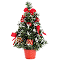 Miniatyrbild 1 av 5: Julgran Konstgjord 3D Färgglad DIY Glänsande Liten Julgran Högtidsmaterial Red