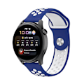 Miniatyrbillede 5 af 5: Blå Hvid Blå Hvid kompatibel med Huawei Watch 3 / 3 Pro Silikone Urrem