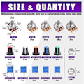 Miniatyrbild 3 av 5: 105 st 1k-500k Ohm Potentiometer Sortimentslåda med 1kohm -100kohm Multiturn Trimmer, räfflad axel