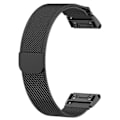 Miniatyrbillede 2 af 5: Sort Sort kompatibel med Garmin Fenix 6s Milanese rem urrem