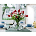 Miniatyrbilde 5 av 5: 10 Fantastiske Realistiske Touch PU Kunstige Tulipaner Bukett Med Stilk - Gul red