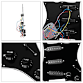 Miniatyrbillede 4 af 5: Single-Coil Pickup Formonteret Pickguard Elektrisk Guitar Slagplade White