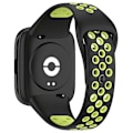 Pikkukuva 2 / 5: Musta Lime Musta Lime Silikoni Kellonranneke yhteensopiva Redmi Watch 3 Lite / Watch 3 Active kanssa