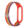 Miniatyrbilde 2 av 5: Rainbow Rainbow Nylon Loop Klokkereim kompatibel med Xiaomi Mi Band 3 / 4 / 5 / 6 / 7