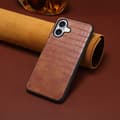 Fodral för iPhone 14 Mörkbrunt krokodilläder