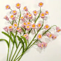 Miniatyrbillede 5 af 11: 6 stk. 40 cm Hæklet Blomsterbuket Kunstig Liljekonval Håndlavede Strikkede Blomster Hæklede F Purple 6 Pcs