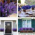 Miniatyrbillede 4 af 5: 5 stk. Kunstig Lavendel Falsk Blomst Bryllup Romantisk Provence Indretning Nordisk Stil Vase Opbevaring Hjem Matches the image 38cm 5PCs