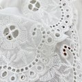 Miniatyrbillede 5 af 5: Dame falsk krave Aftagelig halv Aftagelig 'S All-Matching Three-layer large lace-White