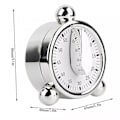 Miniatyrbilde 2 av 5: Kjøkkentimer og stoppeklokke, 60 minutters visuell nedtellingstimer, stor magnetisk kjøkkentimer, nedtellingsklokke for - 2 stk