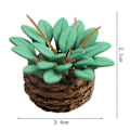Pikkukuva 2 / 5: 1/12 Miniatyyrikukkien simulointi Mini riippukori saviruukku tarvikkeet