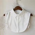 Pikkukuva 1 / 5: Naisten tekoviulus Irrotettava puolikas Trendikkäät vaatetusasusteet Square Collar White
