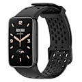 Miniatyrbillede 1 af 5: Sort Sort TPU Urrem kompatibel med Xiaomi Mi Band 7 Pro