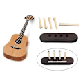 Pikkukuva 2 / 5: 1 Setti Ukulele-tallaa Satula Ukulele-tarvikkeet Ukulele-osasarjat Mutteritarvikkeet