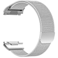 Pikkukuva 2 / 3: Hopea Hopea yhteensopiva Fitbit Ionic Milanese -rannekkeen kanssa, suuri koko: 24x2,2 cm, yhteensopiva Fitbit Ionicin kanssa