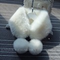 Miniatyrbilde 4 av 5: Dame falsk krage Avtakbar halv Kvinnelig Vinter pluss Tianhou Light gray 56CM