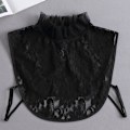 Miniatyrbilde 1 av 5: Dame falsk krage Avtakbar Multi-funksjonell skjorte Decora Fairy mesh (black)