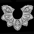 Miniatyrbilde 5 av 5: Dame falsk krage Avtakbar halv Silke Broderi Bryst DIY White