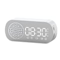 Pikkukuva 2 / 5: Bluetooth-kaiutinkello Monitoiminen Älykäs Digitaalinen Peiliherätyskello Kotiin Kouluun Toimistoon Englanninkielinen Versio Z7 Valkoinen