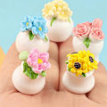 Miniatyrbillede 3 af 4: 15 stk. Mini Hus Potteplante Miniature Blomst Lille Bonsai Model Kunstig Mini Blomsterpotte Bonsai Model