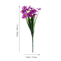 Miniatyrbillede 3 af 4: 1 Sæt 4 stk. Simulerede Violette Blomster Blomsterarrangement Dekorationer Kunstige Blomster