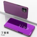 Fodral för iPhone 15PRO Lila Elektropläterad spegel Flip