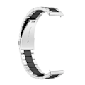 Miniatyrbillede 3 af 5: Sølv Sort Sølv Sort Rustfrit Stål Rem kompatibel med Huawei Watch Gt 3 42mm / Watch Gt 2 42mm