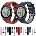 Miniatyrbillede 3 af 5: Pink Sort Pink Sort Silikone Urrem kompatibel med Garmin Approach S62