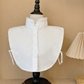 Miniatyrbilde 1 av 5: Dame falsk krage Avtakbar halv Inner Wear Base Vinter Shi Sparkling style up-to-neck white