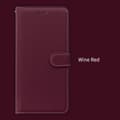 Fodral för iPhone 16pro Claret Plånbok med Korthållare Flip Magnetisk Exklusivt