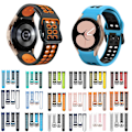 Miniatyrbillede 4 af 5: Sort Blå Sort Blå Silikone Urrem kompatibel med Samsung Galaxy Watch 4 44mm