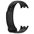 Pikkukuva 4 / 5: Musta silikonitulppakellon ranneke, yhteensopiva Xiaomi Mi Band 8:n kanssa