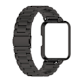 Miniatyrbillede 2 af 5: Sort sort metalrem med urkasse kompatibel med Xiaomi Redmi Watch2 Lite International Version