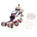 Miniatyrbild 2 av 5: Gitarrkretskabelsats med 500K Potentiometer Växelströmbrytare Svart Black