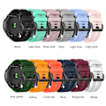 Miniatyrbillede 2 af 5: Sort Sort 26 mm Silikone Sportsrem kompatibel med Garmin Fenix 3 Sapphire Version