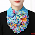 Miniatyrbilde 3 av 4: Dame falsk krage Avtakbar halv Sommer Sløyfe Ren Farge Scarf No. 3 Default
