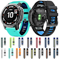 Miniatyrbillede 5 af 5: 26 mm silikone urrem kompatibel med Garmin Fenix 3