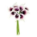 Miniatyrbilde 1 av 5: Tofarget serie PU mini calla lilje bukett kunstig blomst bryllupsbukett Kunstig Flora