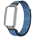 Pikkukuva 2 / 5: Viininpunainen PC-kotelo + Nylon Loop -ranneke, yhteensopiva Xiaomi Mi Band 7 Pron kanssa