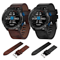 Miniatyrbillede 3 af 5: Læderurrem kompatibel med Garmin Descent Mk 2i